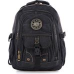 Mucco Ççs Siyah CCS51413 Kanvas Kumaş Unisex Suya Dayanıklı Çok Cepli Sırt Çantası - Standart