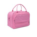 Mucco Kaff Pembe Krinkıl Kumaş 00816 Unisex Cepli Suya Dayanıklı Geniş Omuz Askılı Spor Seyahat Çantası