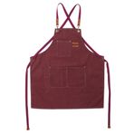 Mucee Cepli Erkek Kadın Önlüğü, Kanvas Önlük, Boyama, Güzellik Salonu, Barbekü, Kaynak, Bahçe, Mutfak için Kullanılmıştır, kırmızı, One Size