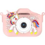 Muchen Yeni Çocuk Kamera Fotoğraf Çekebilir, Video Kaydedebilebilir Hd Çift Fotoğraf Dijital Küçük Slr Oyuncak Hediye (Yurt Dışından) - Pembe