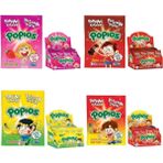 Muçis Popios Patlayan Şeker 4'lü Set Çilek Kola Muz Tutti Frutti 160 Adet 4 gr Vişne Aromalı - 1 Adet