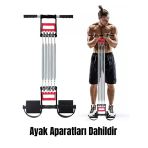 Mucit Home Ayak Pedallı 5 Yaylı Ayak Göğüs El Yayı Egzersiz Çelik Yay Spor Aleti 5 Kademe Sertlik Ayarlanabilir