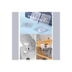 mucit home Çift Taraflı Yapışkanlı Geçmeli Klips 10 Adet Eşya Sabitleme Askısı Şeffaf Duvar Kancası
