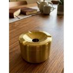 Mucit Home Gold Kapaklı Kokusuz Paslanmaz Metal Küllük – Modern Ve Şık Tasarım