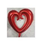mucize balon 40" 100 CM İçi Boş Kalp Şeklinde Folyo Balon, Kalpli Helyumla Uçan Balon