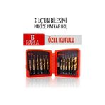 Mucize Hss 13'Lü Kombinasyon Matkap Ucu Seti – Delme, Havşa, Diş Açma Tek Adımda