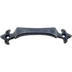 Mudanis Antika Tarz Dekoratif Pirinç Lale Mobilya Kulbu - 27X115 Mm, Oksit
