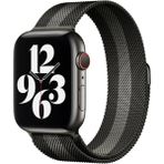 Mudanis Apple Watch 38MM Metal Mıknatıslı Kordon (Saat Değildir) - Siyah-Beyaz - Renkli - Standart