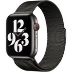 Mudanis Apple Watch 38MM Metal Mıknatıslı Kordon (Saat Değildir) - Siyah - Renkli - Standart