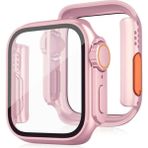 Mudanis Apple Watch 41MM Watch 49MM Kasa Dönüştürücü ve Ekran Koruyucu - Rose Gold
