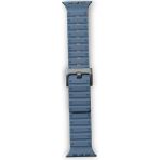 Mudanis Apple Watch 42MM Magnus Mıknatıslı Silikon Kordon (Saat Değildir) - Mavi - Renkli - Standart