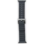 Mudanis Apple Watch 42MM Magnus Mıknatıslı Silikon Kordon (Saat Değildir) - Siyah - Renkli - Standart