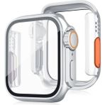 Mudanis Apple Watch 44MM Watch 49MM Kasa Dönüştürücü ve Ekran Koruyucu - Gümüş