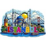 Mudanis Istanbul Temalı Silikon Buzdolapı Süsü Magnet ALK5374
