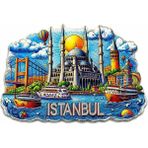 Mudanis Istanbul Temalı Silikon Buzdolapı Süsü Magnet ALK5375
