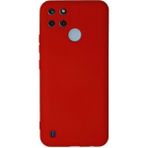 Mudanis Realme C25Y Kılıf Nano Içi Kadife Silikon - Kırmızı
