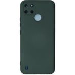 Mudanis Realme C25Y Kılıf Nano Içi Kadife Silikon - Koyu Yeşil