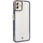 Mudanis Samsung Galaxy A04 Kılıf Liva Lens Silikon - Mavi