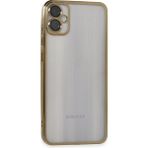 Mudanis Samsung Galaxy A05 Kılıf Razer Lensli Silikon - Gold