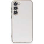 Mudanis Samsung Galaxy S23 Plus Kılıf Volet Silikon - Beyaz
