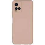 Mudanis Vivo Y21S Kılıf Nano Içi Kadife Silikon - Pudra