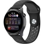 Mudanis Watch 20MM Spor Delikli Kordon (Saat Değildir) - Siyah-Füme - Renkli - Standart