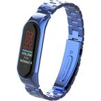 Mudanis Xiaomi Mi Band 4 Metal Baklalı Kordon (Saat Değildir) - Mavi