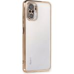 Mudanis Xiaomi Redmi Note 10 Kılıf Razer Lensli Silikon - Gold