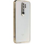 Mudanis Xiaomi Redmi Note 8 Pro Kılıf Razer Lensli Silikon - Gold