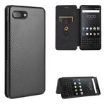 MUDASANQI BlackBerry KEY2 ile Uyumlu Koruyucu Kılıf, Dar Kesim, Karbon Fiber Görünüm, Darbe Emici, Yumuşak Çizilmez Mikrofiber Astar Kapak Koruması Darbeye Dayanıklı Kapak (Siyah)