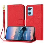 MUDASANQI Oppo Find X5 Lite/Oppo Reno 7 5G ile Uyumlu Cüzdan Kılıf Kadın ve Erkeklerle Uyumlu, Kart Tutuculu Kapaklı Deri Kapak, Darbeye Dayanıklı TPU İç Kabuk Telefon Kapağı ve Destek Çubuğu (Renk: Vermelho)