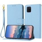 MUDASANQI Samsung Galaxy A81/M60S/Note 10Lite ile Uyumlu Cüzdan Kılıf, Kadın ve Erkeklerle Uyumlu, Kart Tutuculu Kapaklı Deri Kılıf, Darbeye Dayanıklı TPU İç Kabuk Telefon Kılıfı ve Destek Çubuğu (Renk: Açık Bl
