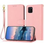 MUDASANQI Samsung Galaxy A81/M60S/Note 10Lite ile Uyumlu Cüzdan Kılıf, Kadın ve Erkeklerle Uyumlu, Kart Tutuculu Kapaklı Deri Kılıf, Darbeye Dayanıklı TPU İç Kabuk Telefon Kılıfı ve Destek Çubuğu (Renk: Pembe)