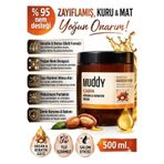 Muddy Argan-Keratin ve Nemlendirici içerikli Kuru-Zayıf ve Nemini kaybetmiş saçlar için Maske 1000 ml