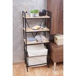 Mudesa Çamaşır Sepeti Banyo Kirli Sepeti ve Dekoratif Raf