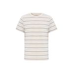 Mudo Erkek Mavi Çizgili Bisiklet Yaka T-Shirt