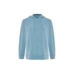 Mudo Erkek Mavi Kapüşonlu Kanguru Cepli Modal Sweatshirt