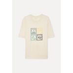 Mudo Erkek Taş Rengi Baskılı Comfort Fit Bisiklet Yaka T-Shirt - XL