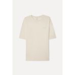 Mudo Erkek Taş Rengi Baskılı Oversize Bisiklet Yaka T-Shirt