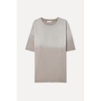 Mudo Erkek Taş Rengi Batik Yıkama Oversize Bisiklet Yaka T-Shirt