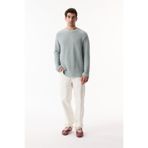 Mudo Erkek Taş Rengi Bisiklet Yaka Fitilli Sweatshirt
