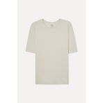 Mudo Erkek Taş Rengi Modal Karışımlı Oversize Bisiklet Yaka T-Shirt