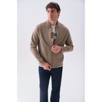 Mudo Erkek Vizon Rengi Regular Fit Bomber Ceket