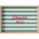 Mudo Home AMORE MIO DEKORATİF TEPSİ 31X42 CM - RENKSİZ - Yeşil