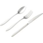 Mudo Home Essen 18 Parça Tatlı Çatal Kaşık Bıçak Seti Mat Gümüş - RENKSİZ