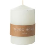 Mudo Home Sütun Mum Beyaz 7X10CM - RENKSİZ