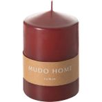 Mudo Home Sütun Mum Bordo 7X10CM - RENKSİZ
