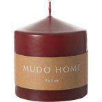 Mudo Home Sütun Mum Bordo 7X7CM - RENKSİZ