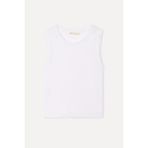 Mudo Kadın Beyaz Loose Fit Bisiklet Yaka Atlet - XS