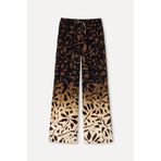 Mudo Kadın Kahverengi Desenli Wide Leg Pantolon